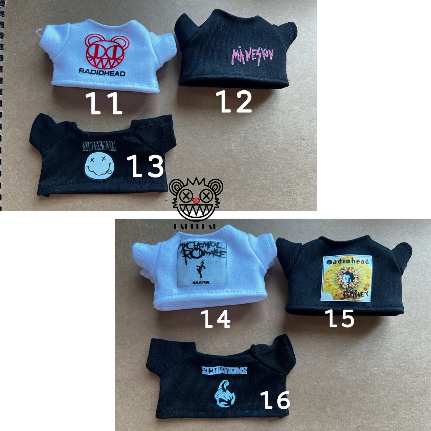 Band Tee for 15-17cm doll