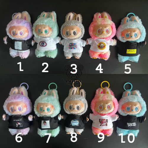 Labubu Rock Band Tee — Handmade Doll Outfit