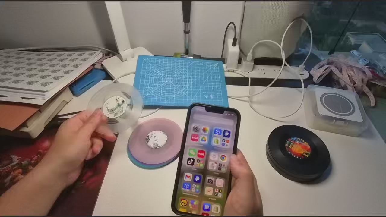 Vinyl Magnets Coaster(NFC integrated for Spotify)